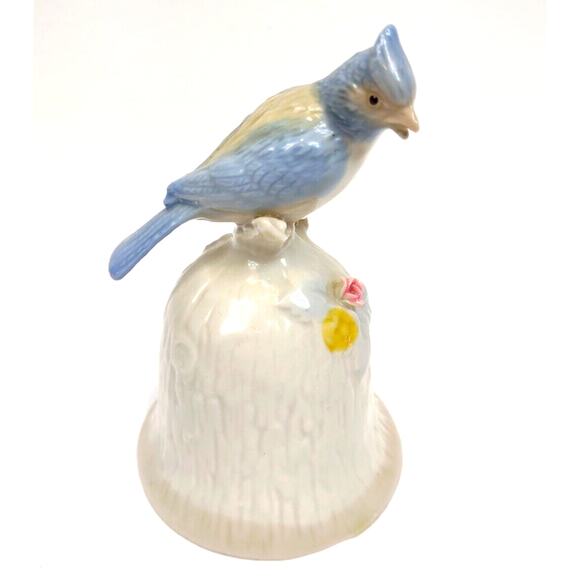 Vintage Blue Jay Collectible Ceramic Bell by Price Products - Picture 2 of 7